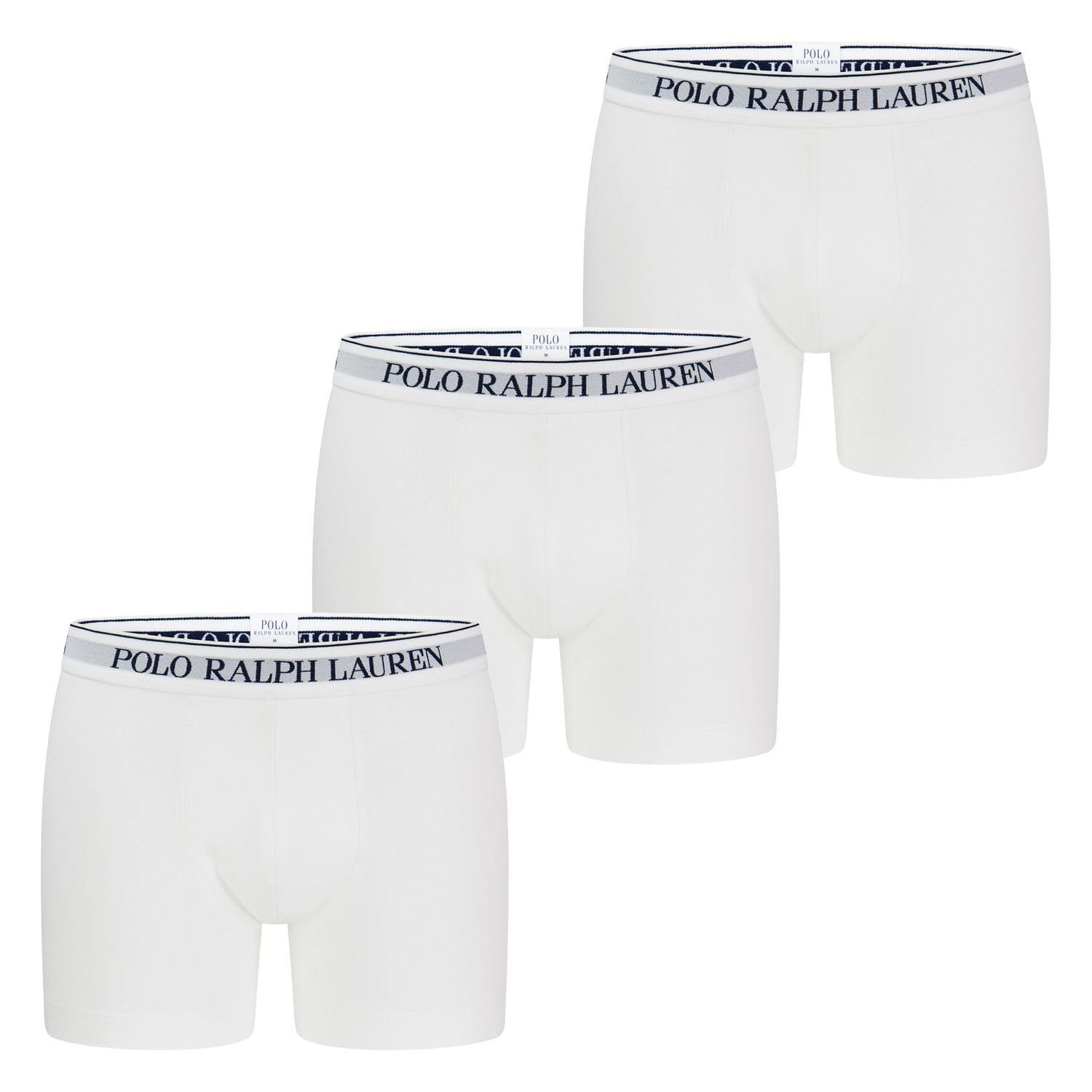 Polo Ralph Lauren Boxershorts CLASSIC TRUNK 3er Pack (3-St) mit Logo Webbund 3PK WHITE/WHITE/WHITE 001