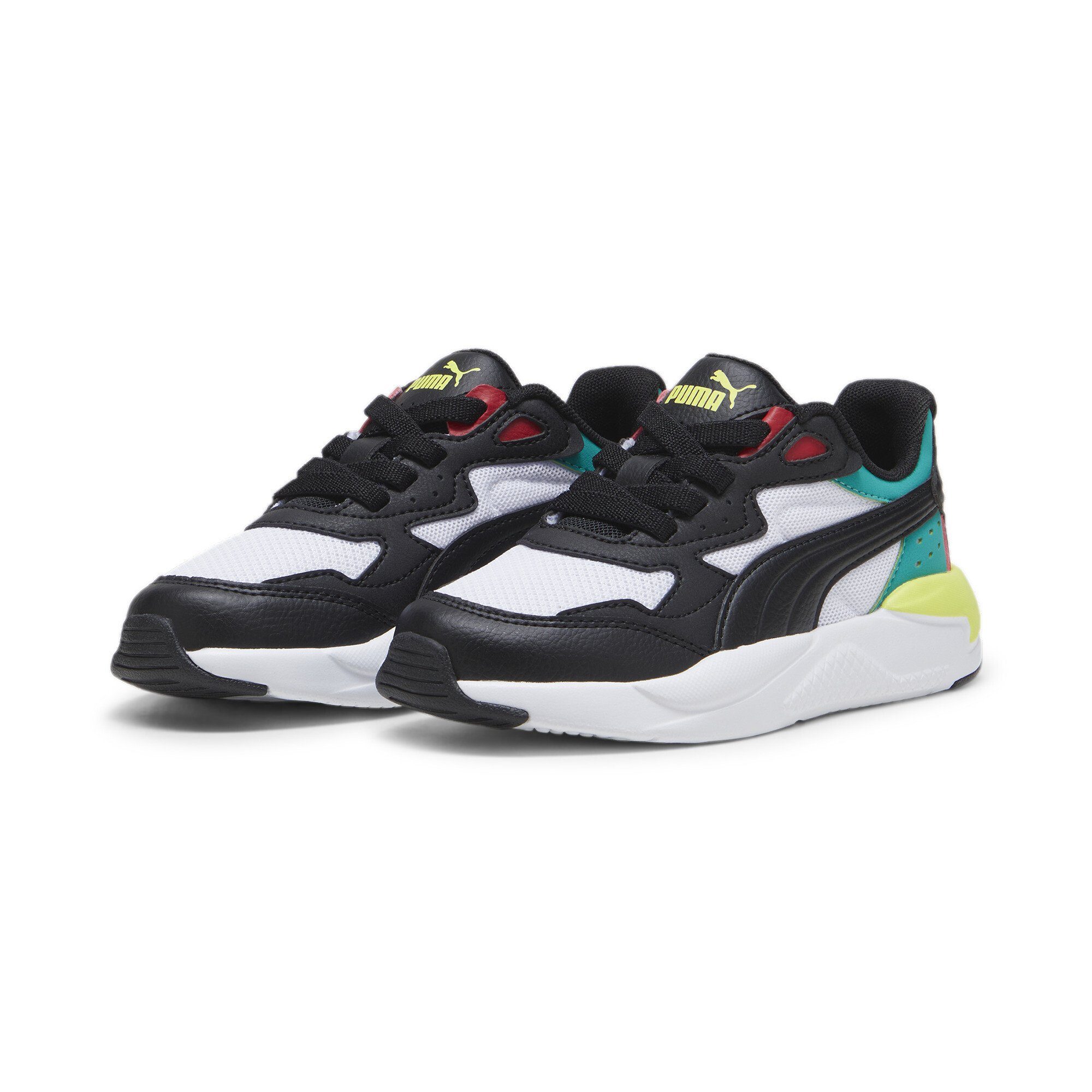 PUMA X-Ray Speed AC Sneakers Sneaker White Black Club Red Sparkling Green