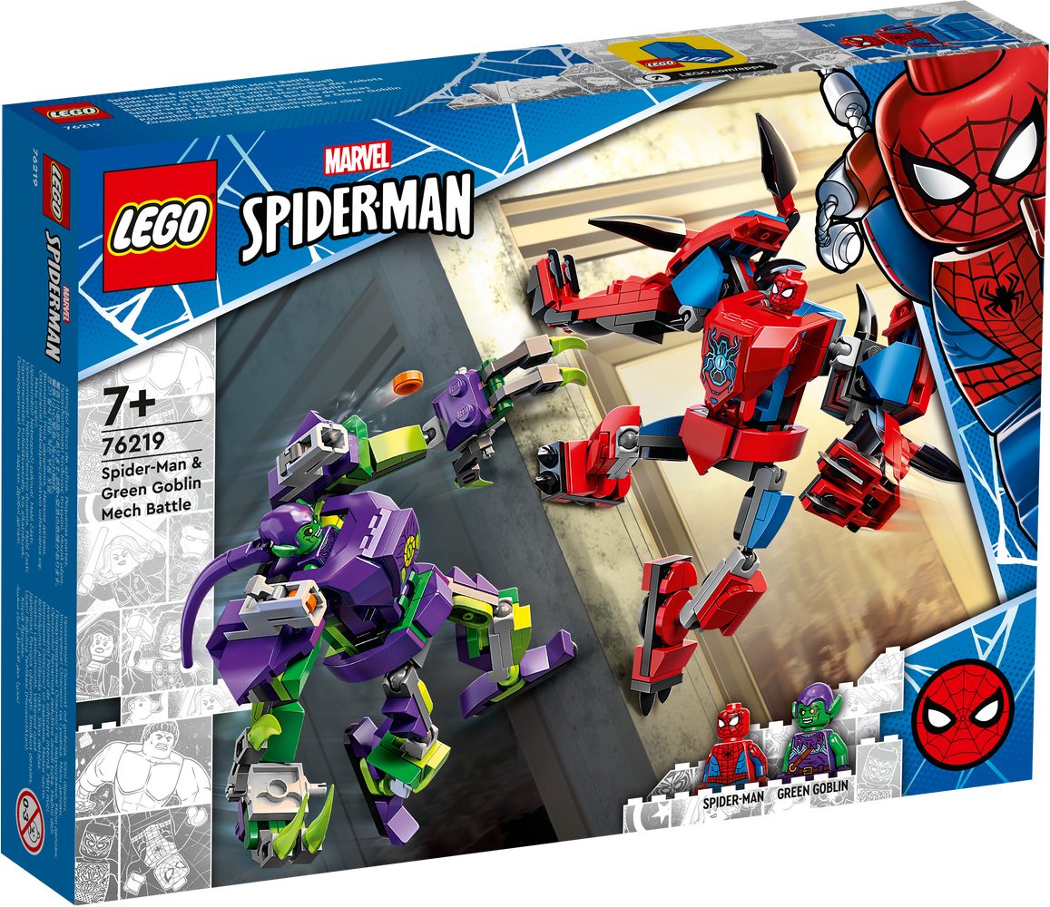 LEGO® LEGO 76219 Marvel Spiderman Spider-Mans und Green Goblins Mech-Duell Konstruktionsspielsteine, (Set)