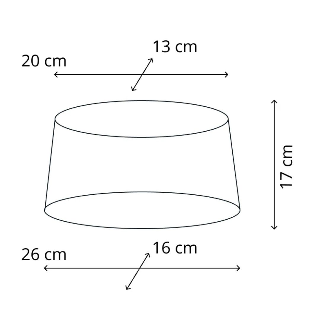 Brillibrum Lampenschirm Lampenschirm gestreift oval rund Streifenmuster E27 E14 – Bild 5 von 5