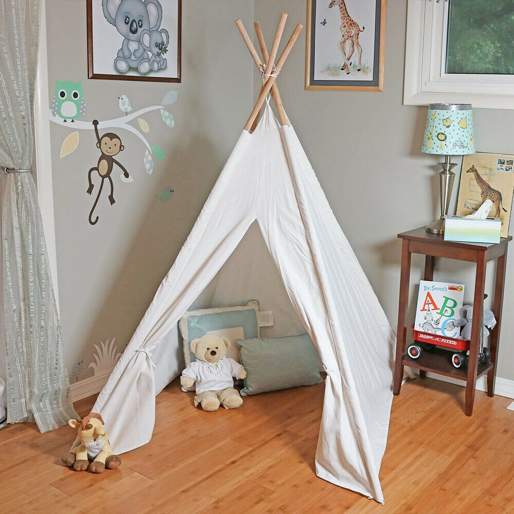 OUNUO Tipi-Zelt Kinderzelt Spielzelt Kinderzimmer für günstig online kaufen