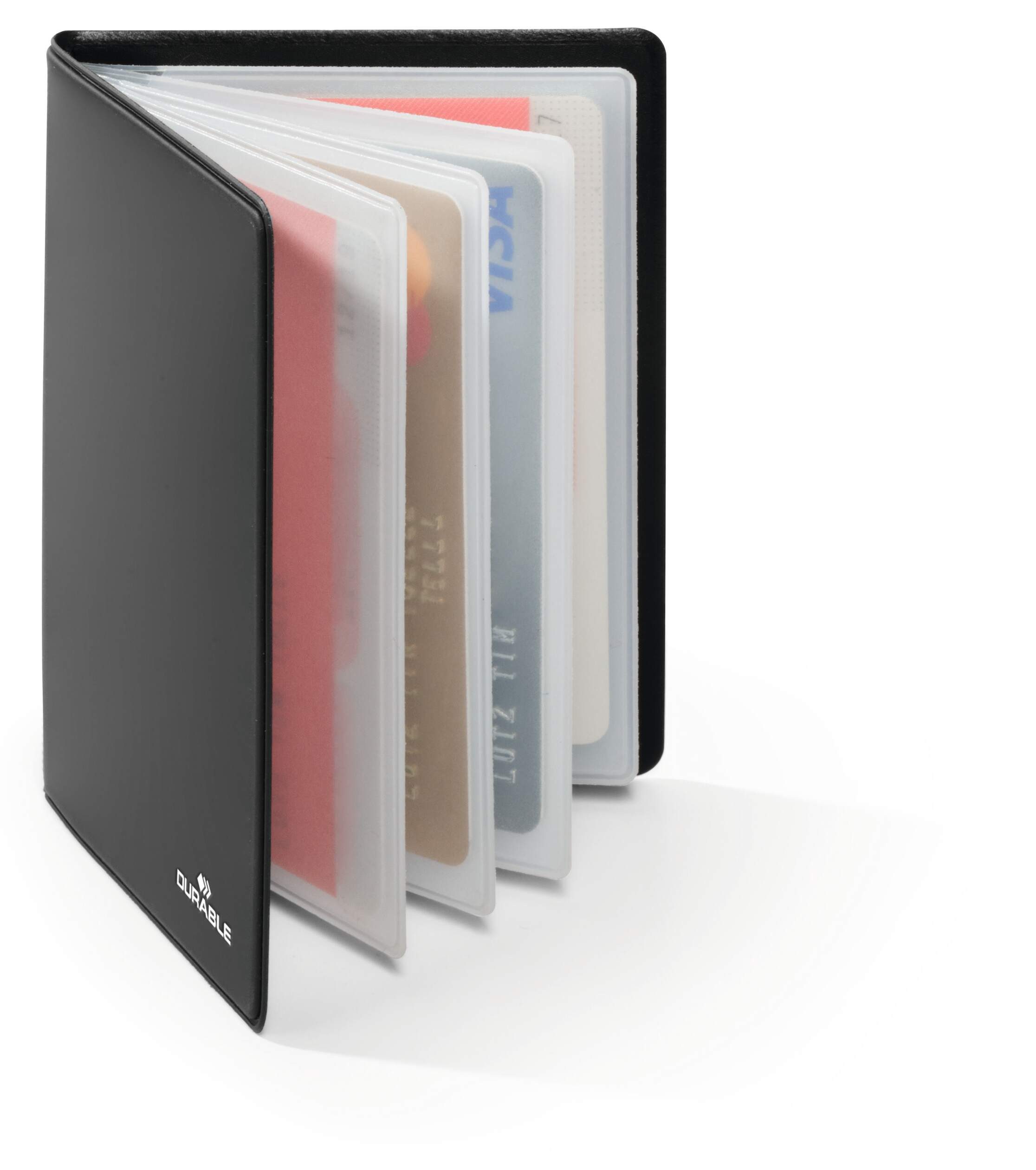 DURABLE Dokumententasche Durable Kreditkartenetui 75x102mm d.gr für 8 Karten RFID Secure