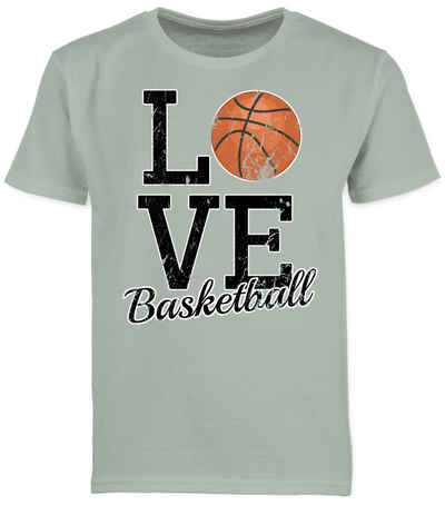 Shirtracer T-Shirt Love Basketball (1-tlg) Kinder Sport Kleidung