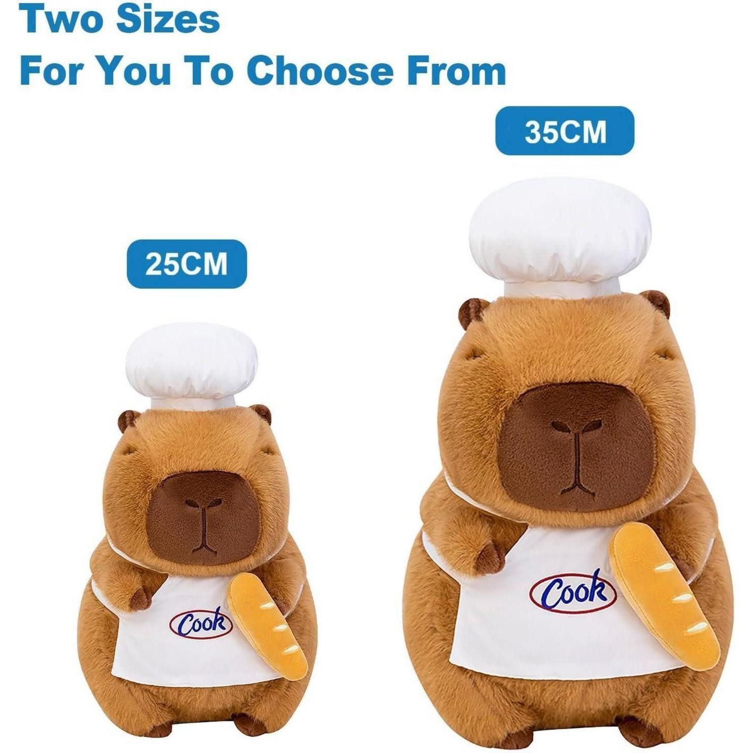 LuxusKollektion Kuscheltier Plüschtier Capybara Plüsch 35cm Kuscheltier Geschenk Kinder Koch 35cm (1-St)