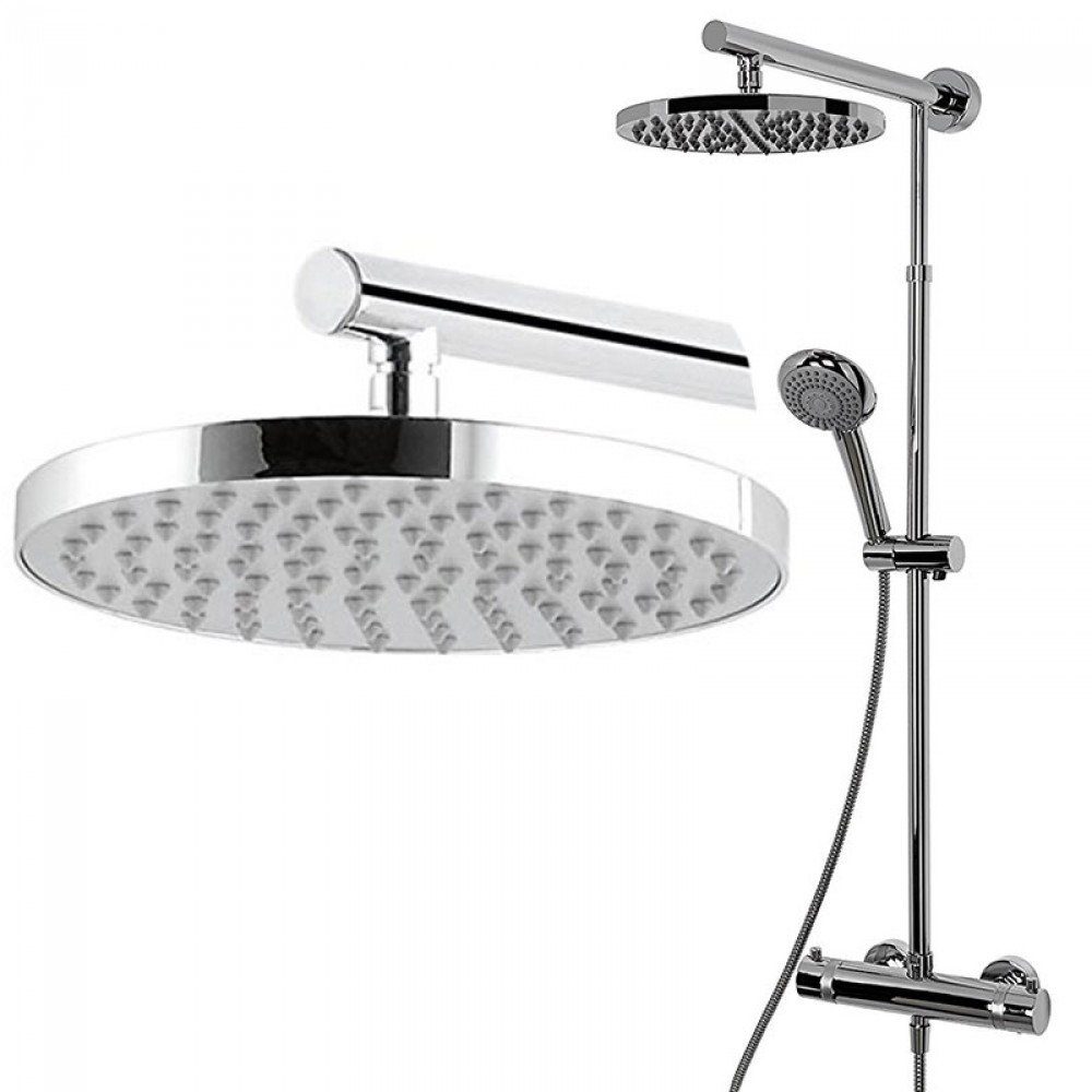 Schulte Duschsäule Schulte Duschmaster Rain Chrom mit Thermostat D9640 ...