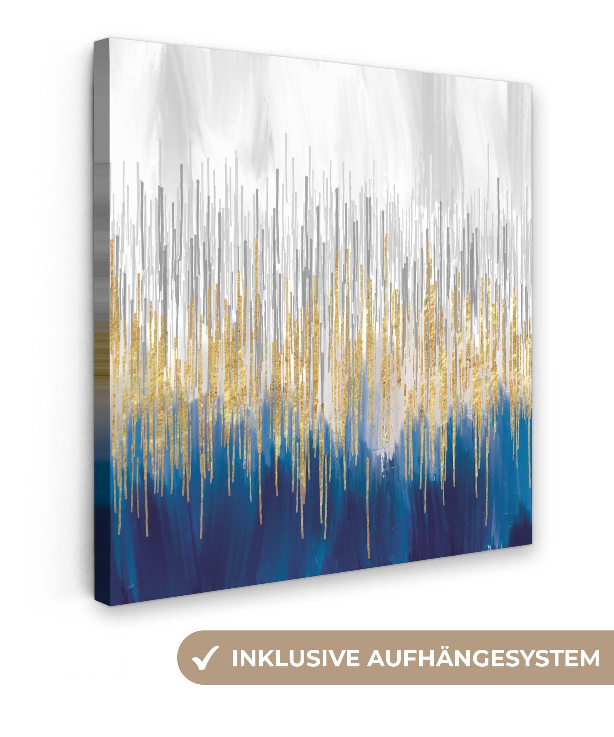 OneMillionCanvasses® Leinwandbild Abstrakt - Kunstdrucke - Öl, Fotodruck (1 St), Leinwand Bilder, Zimmer Wand Bild Dekoration 50x50 cm