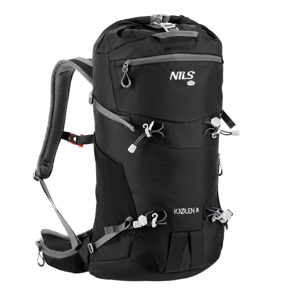 NILS CAMP Trekkingrucksack Wanderrucksack 40L Freizeitrucksack (1-tlg., "Air Comfort"-Belüftungssystem), 2 Hauptfächer, 7 Reißverschlusstaschen und 2 Netztaschen