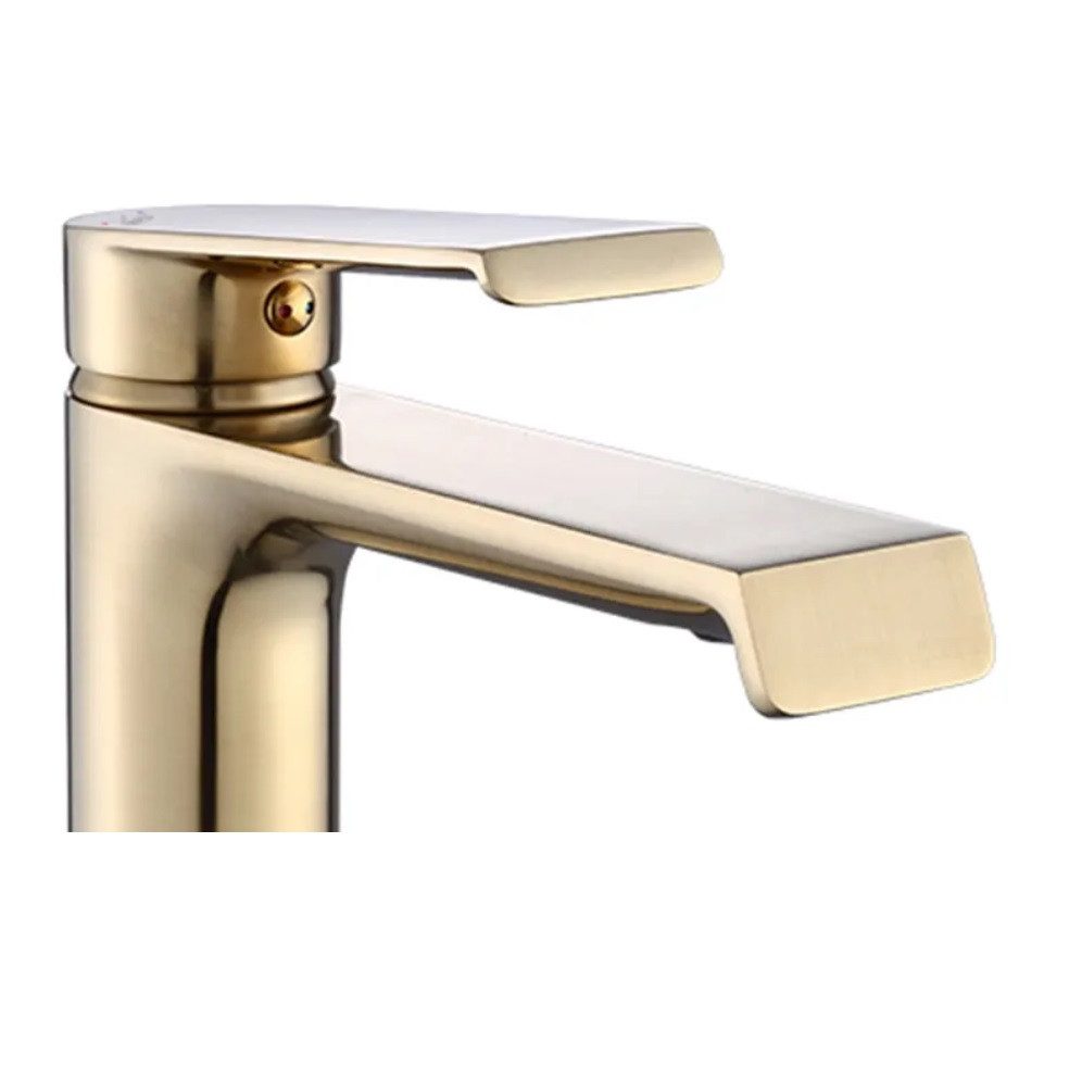wohnwerk.idee Badarmatur Waschbeckenarmatur Wasserhahn Gold Matt günstig online kaufen