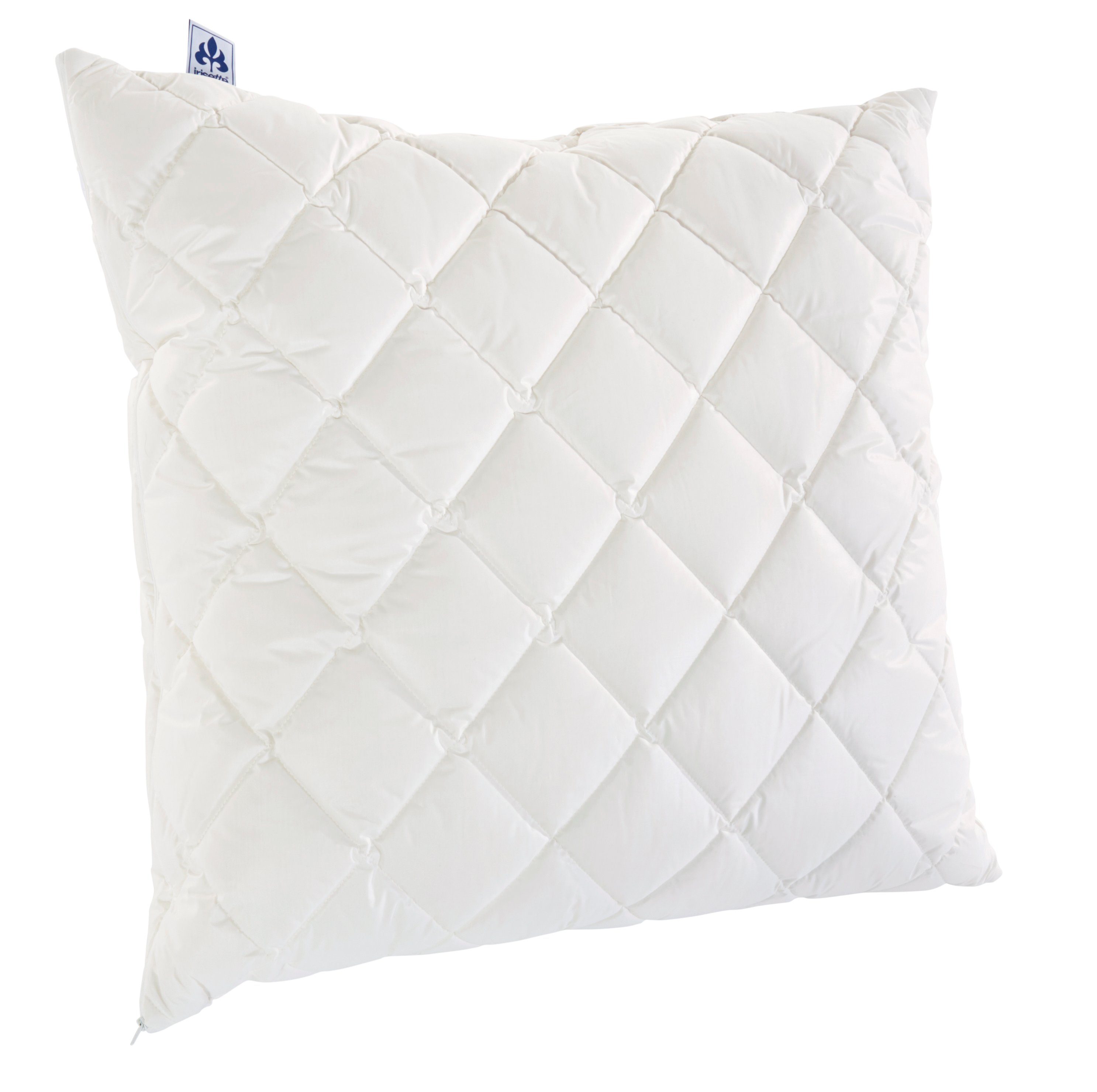 Irisette Подушки Подушки Maila mit Kapok, Füllung: 100 % Polyester – (Hohlfaserkugeln), Bezug: weich und hautsympathisch, Seitenschläfer, Rückenschläfer, Bauchschläfer, Hygieneschutz durch Kapok-Fasern, umweltbewusste Schläfer