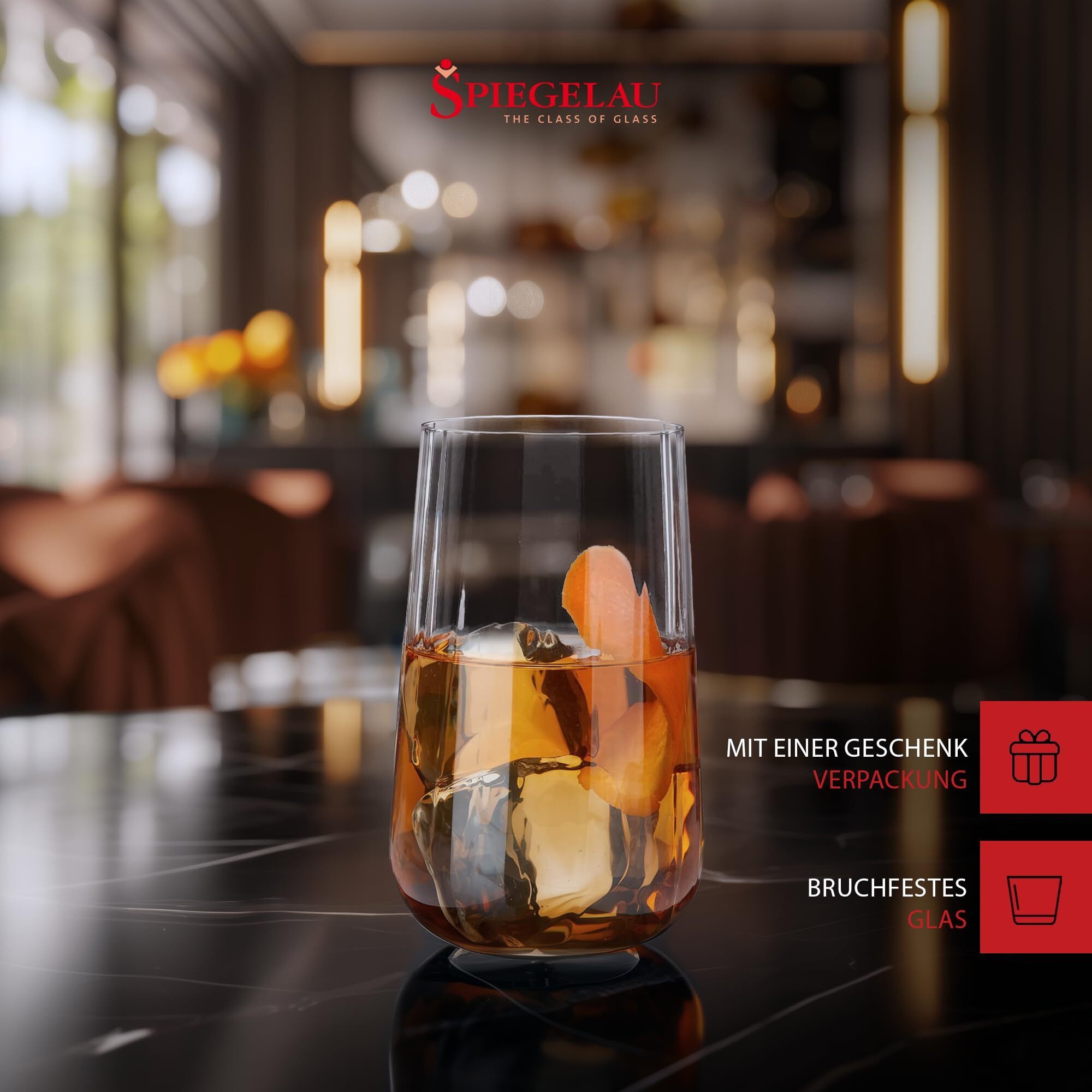 SPIEGELAU Longdrinkglas Lifestyle Longdrinkgläser 510 ml 12er Set, 12-tlg., Glas