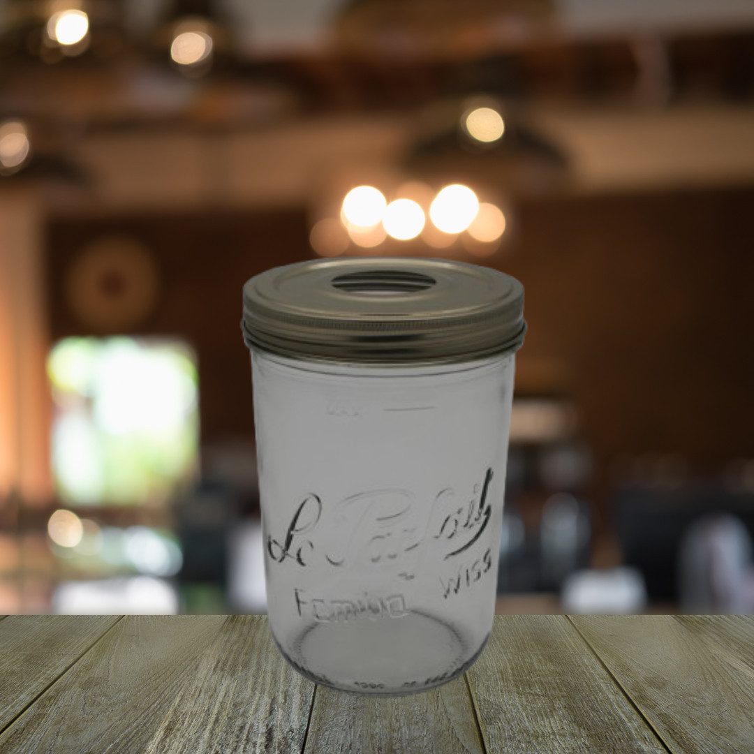 Hoopzi Lampenschirm Le Parfait Glaslampenschirm HOOPA, Retro Rustikal Vintage DIY-Projekte Einmachglas