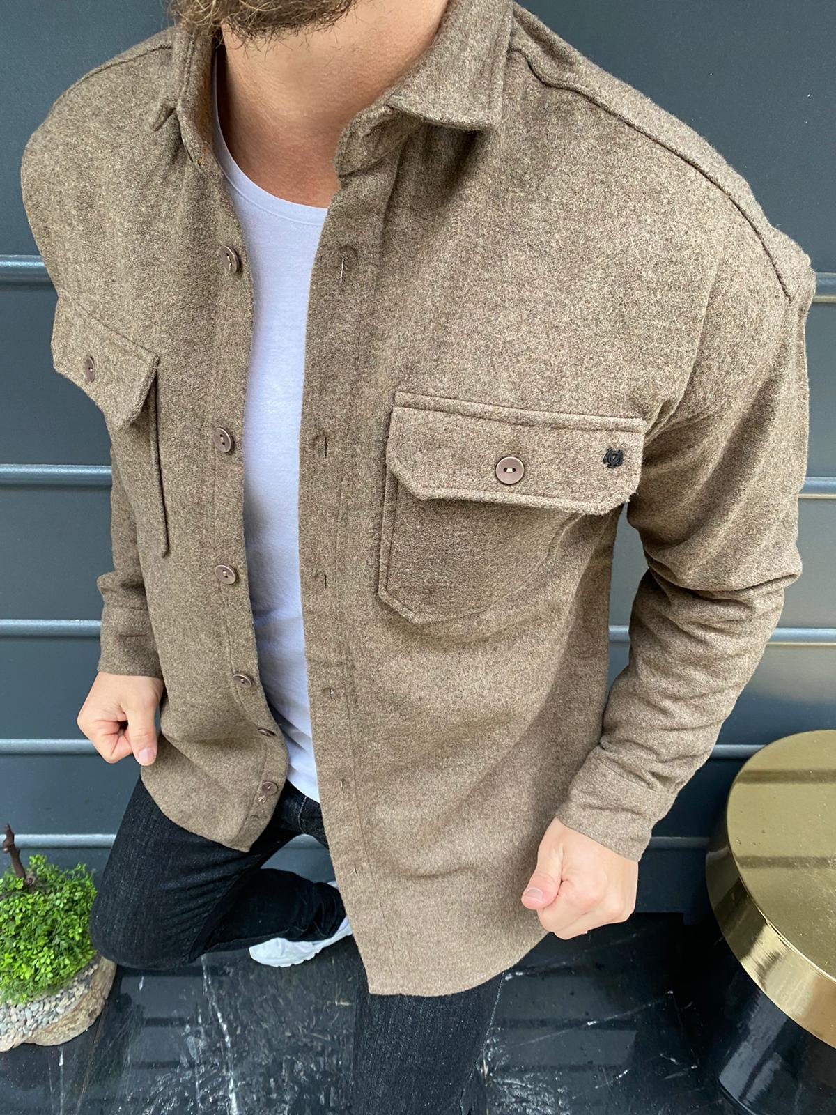 Megaman Jeans Jeanshemd Hemd Hemdjacke Freizeithemd Holzfällerhemd Unifarben Herren