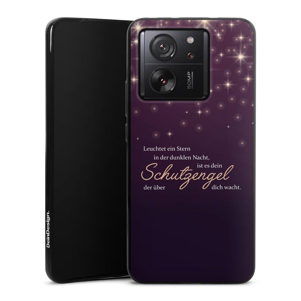 DeinDesign Handyhülle Schutzengel Sprüche Spruch Schutzengel, Xiaomi 13T Pro Silikon Hülle Bumper Case Handy Schutzhülle