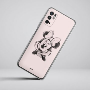 DeinDesign Handyhülle Minnie Mouse Offizielles Lizenzprodukt Disney Minnie Posing Sitting, Xiaomi Redmi Note 10 5G Silikon Hülle Bumper Case Handy Schutzhülle