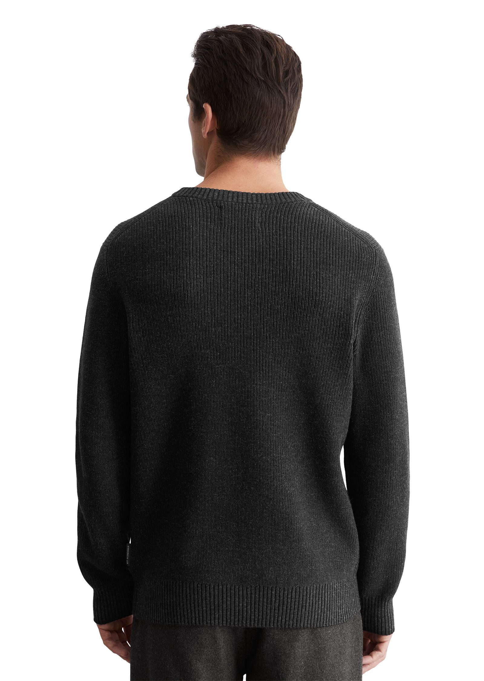 Marc O'Polo Rundhalspullover Sanfter Bi-Color-Effekt günstig online kaufen