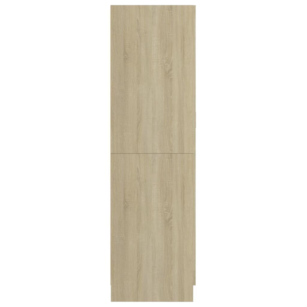furnicato Kleiderschrank Sonoma-Eiche 82,5x51,5x180 cm Holzwerkstoff (1-St)