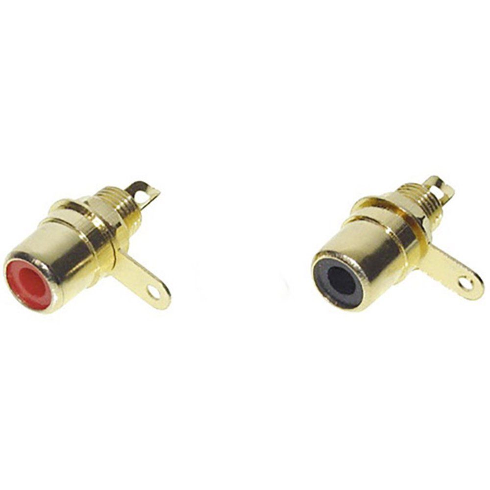 TRU COMPONENTS 1601055 Cinch-Steckverbinder Buchse, Einbau Polzahl: 2 Audio- & Video-Adapter