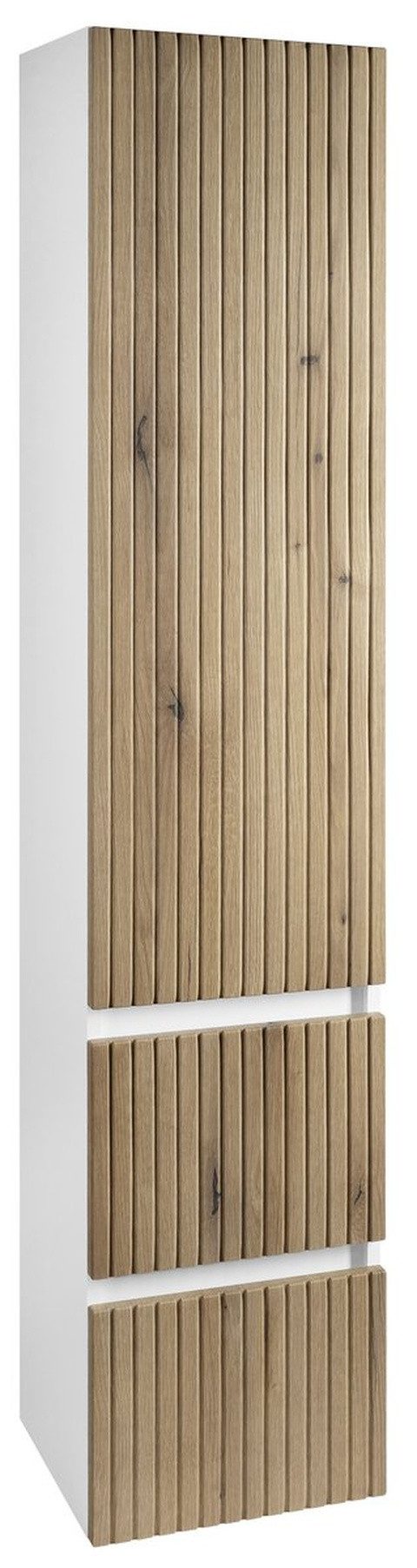 Aqualine Seitenschrank PANEDA STRIP höher Schrank 35x165x31cm, Eiche Emporio, links/rechts Aqualine-PN265