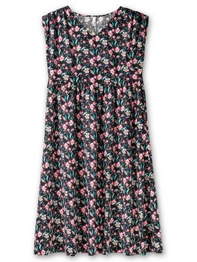 Sheego Maxikleid Große Größen mit Blumenprint und weitem Rock