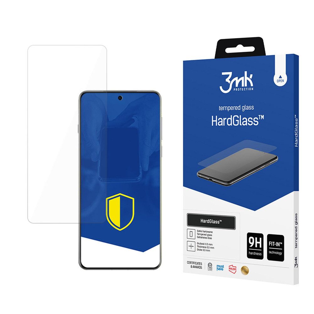 3MK Displayschutzglas Panzerglas Schutzglas Displayschutz für Oppo Find X8, Spar-Set, 1 Stück, 9H Härte, 2,5D-Kanten, oleophobe Beschichtung, 0,3 mm