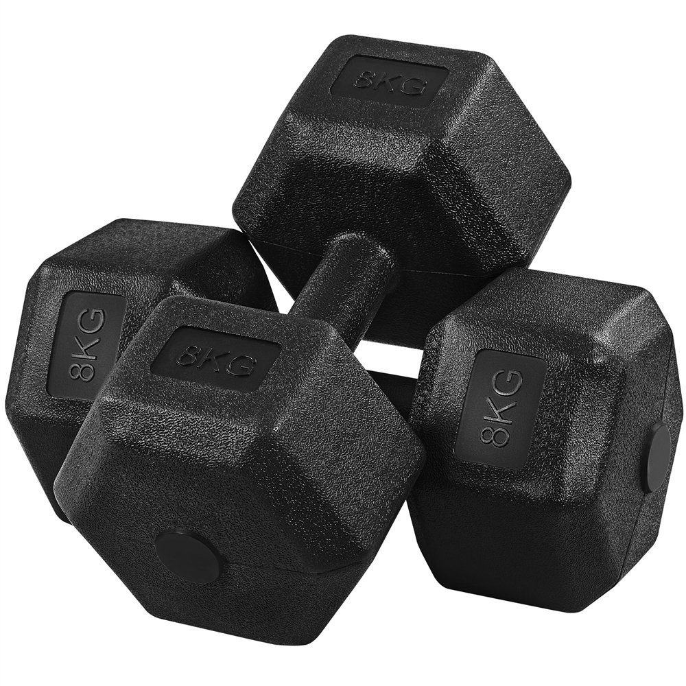 Yaheetech Kurzhantel 8/10/12/15/16/20 kg, (2er Set), 2er Kurzhanteln Hanteln Set für Krafttraining oder zu Hause