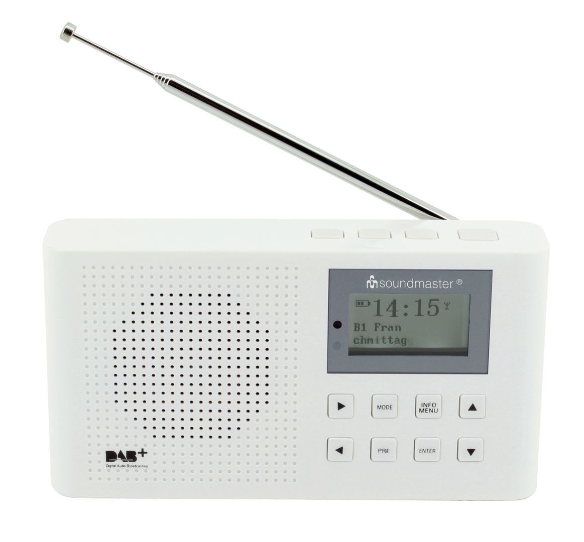 DAB160WE UKW (DAB) Li-Io-Akku Digitalradio DAB+ Kopfhörerbuchse Digitalradio Soundmaster