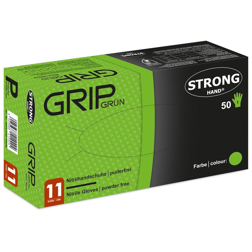 Stronghand Einweghandschuhe Einmalhandschuhe Power Grip Nitril günstig online kaufen