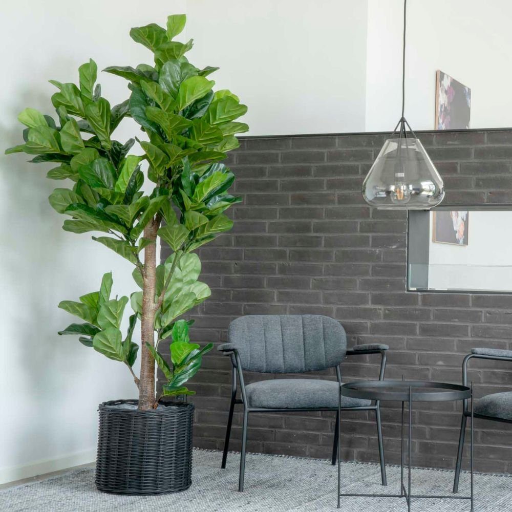 Kunstpflanze Geigenbaum - Künstliche Pflanze ca. H190cm Geigenfeige Ficus Lyrata