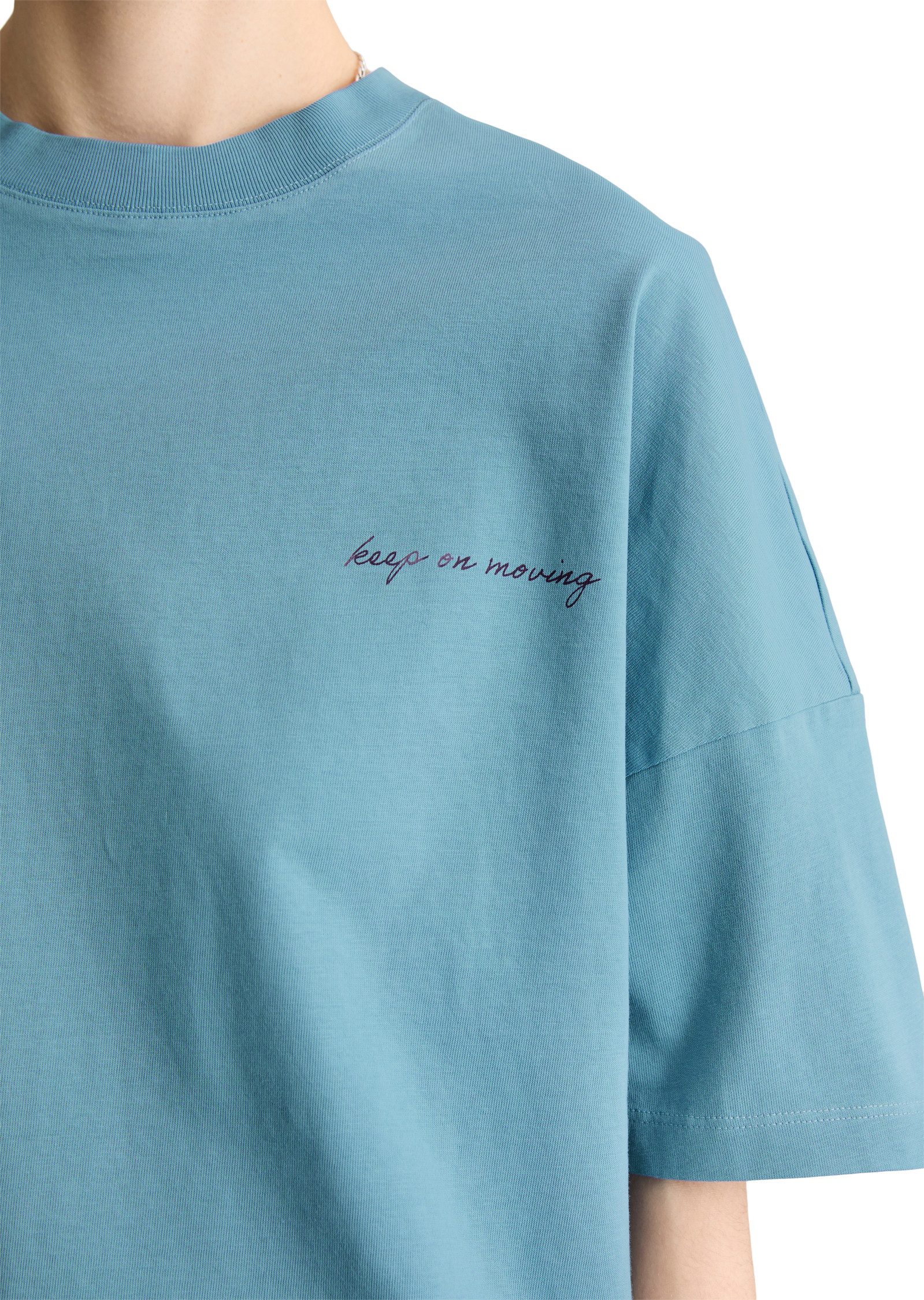 Marc O'Polo DENIM T-Shirt oversized aus Heavy Jersey, großer Rückenprint – Bild 3 von 5