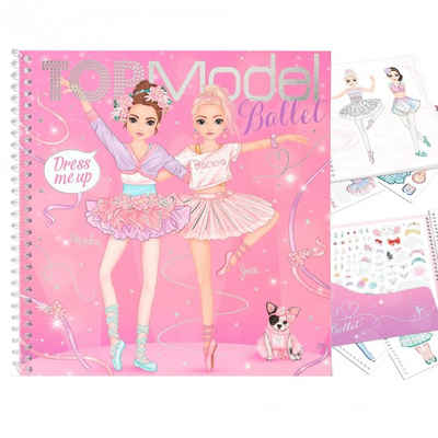 Depesche Stickerbuch »TOPModel Dress Me Up BALLET« (1-St., 1x Stickerbuch), mit 24 Seiten zum Designen