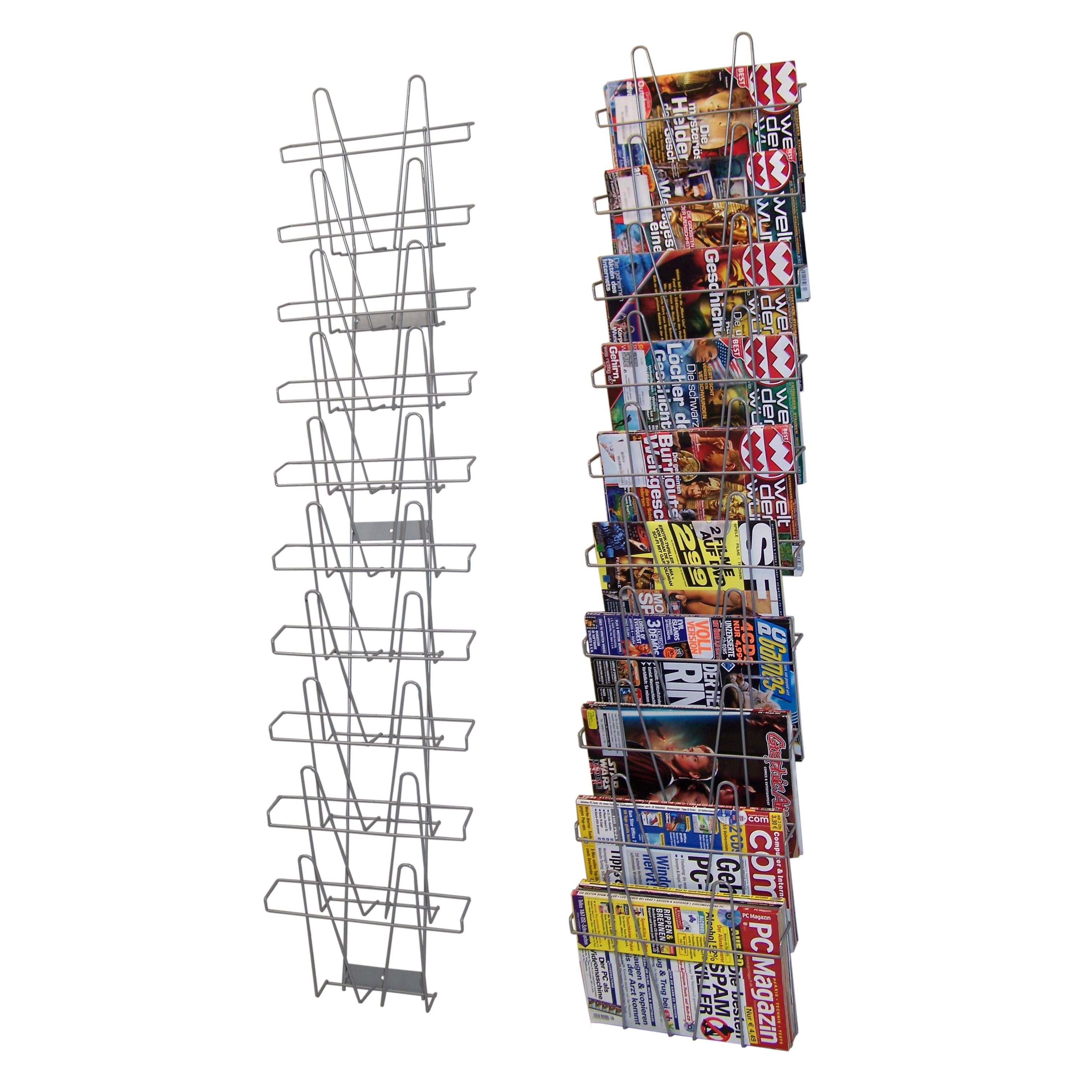 GERSO Wandhalter Wandhalter mit 10 Fächer A3