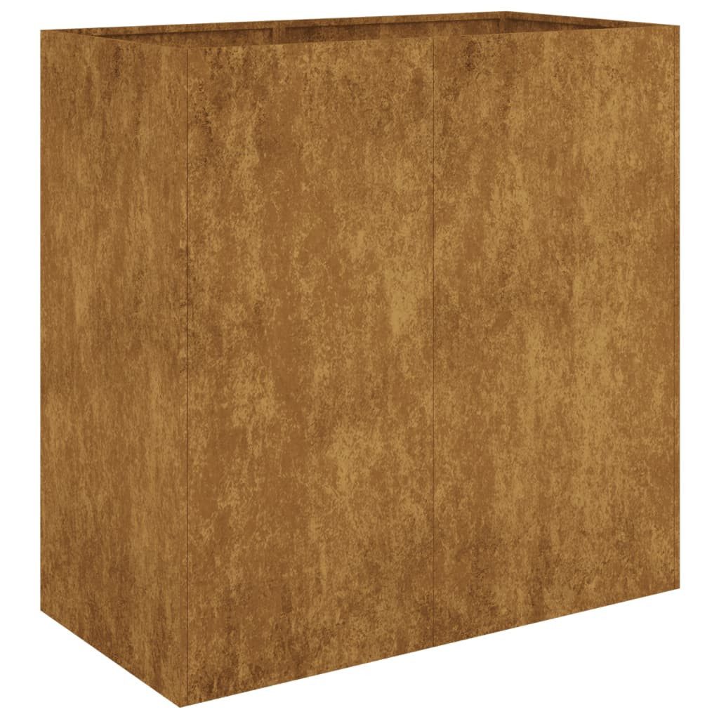 vidaXL Blumentopf Pflanzkübel 80x40x80 cm Cortenstahl günstig online kaufen