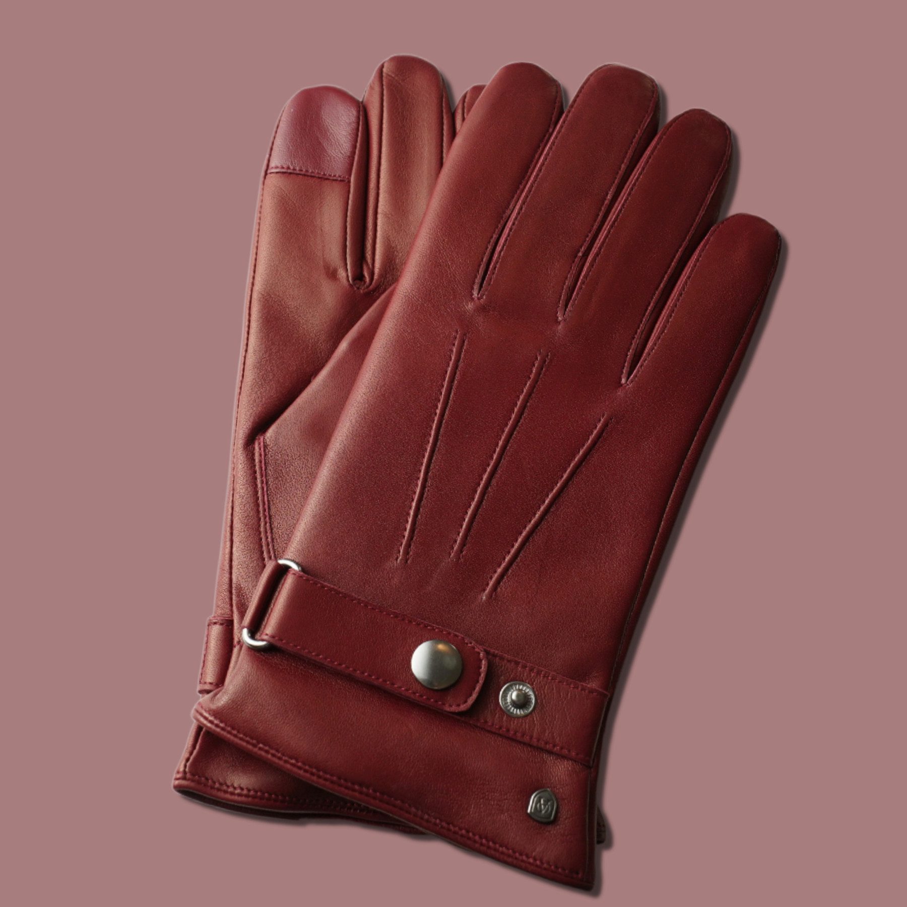 AKAROA Lederhandschuhe Lederhandschuhe RON Smartphone Funktion