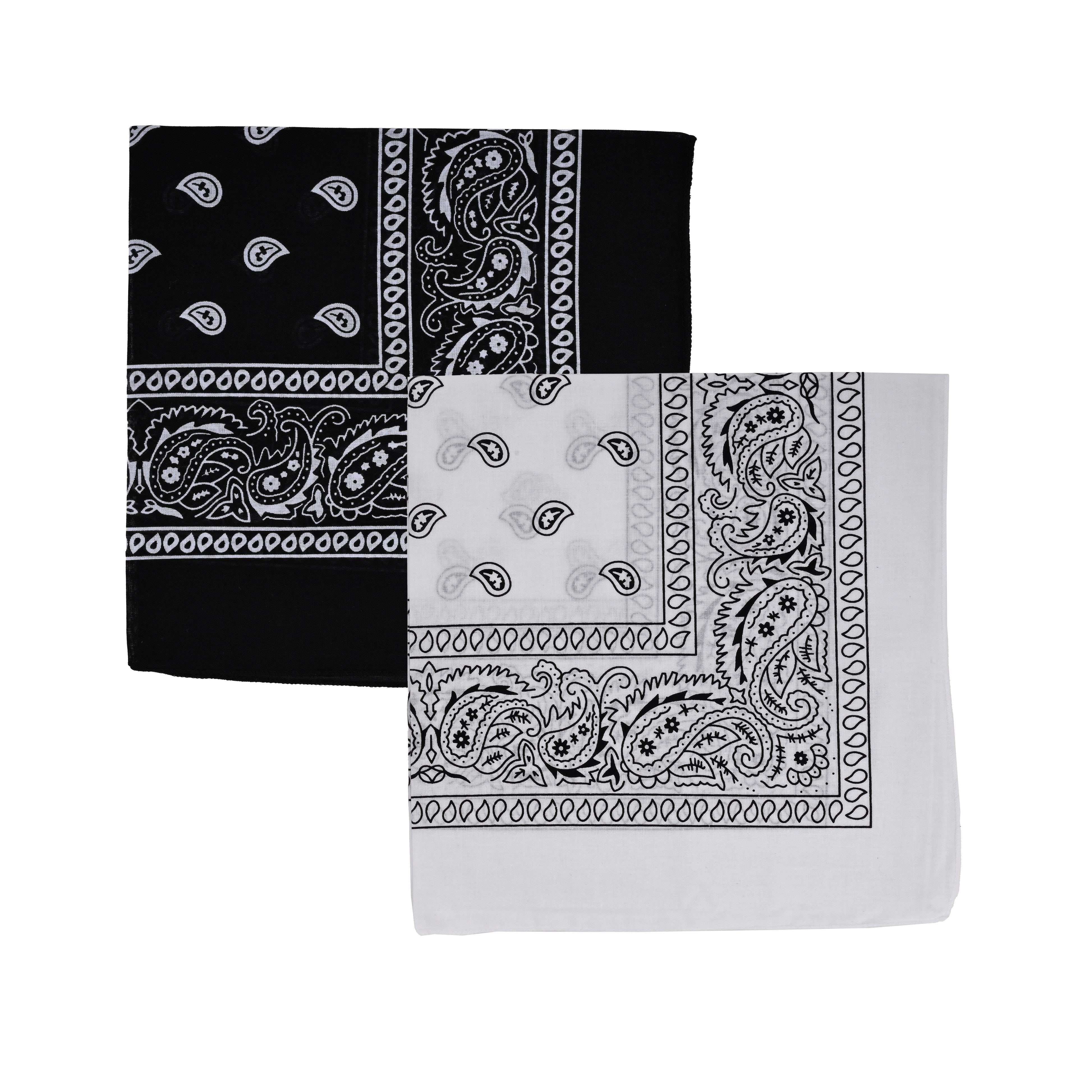 Modescout Stadler Bandana 2er-Pack Bandanas – Vielseitig, stylisch und hochwertig, (Spar-Set, 2er Pack), 100 % Baumwolle