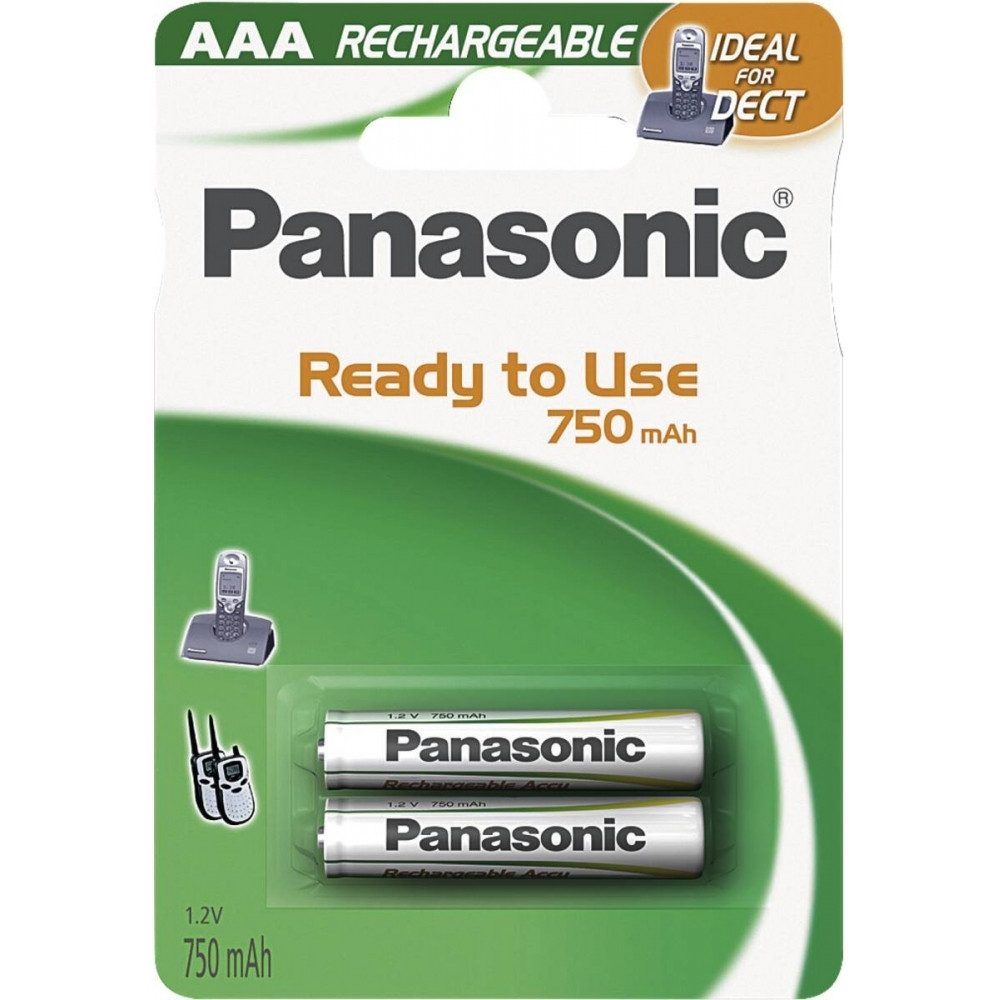 Panasonic HHR-4MVE/2BD Akkus für DECT Telefone. Batterie