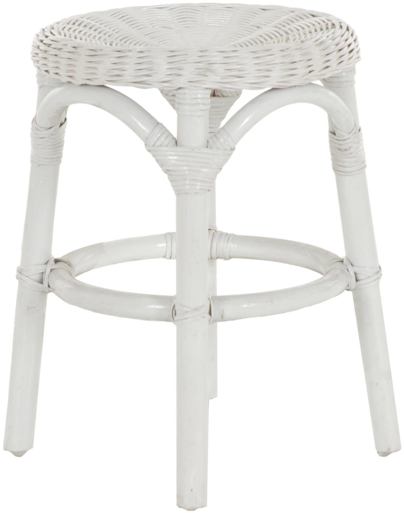 Krines Home Badhocker Hocker aus natürlichem Rattan Rattanhocker Beistell-H günstig online kaufen
