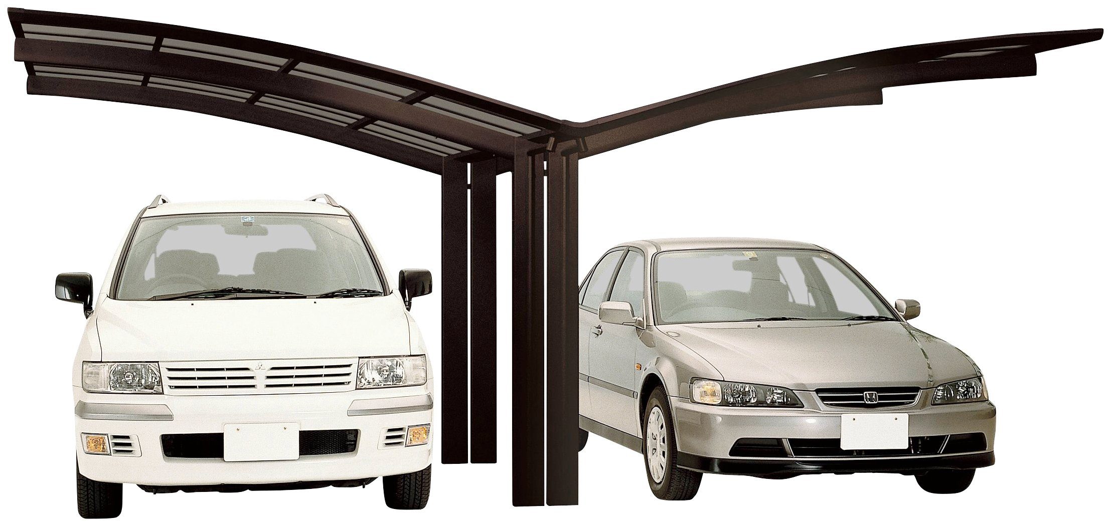 cm, Typ Doppelcarport 60 Ximax BxT: 240 Y-mattbraun, 543x495 Portoforte Einfahrtshöhe, cm Aluminium