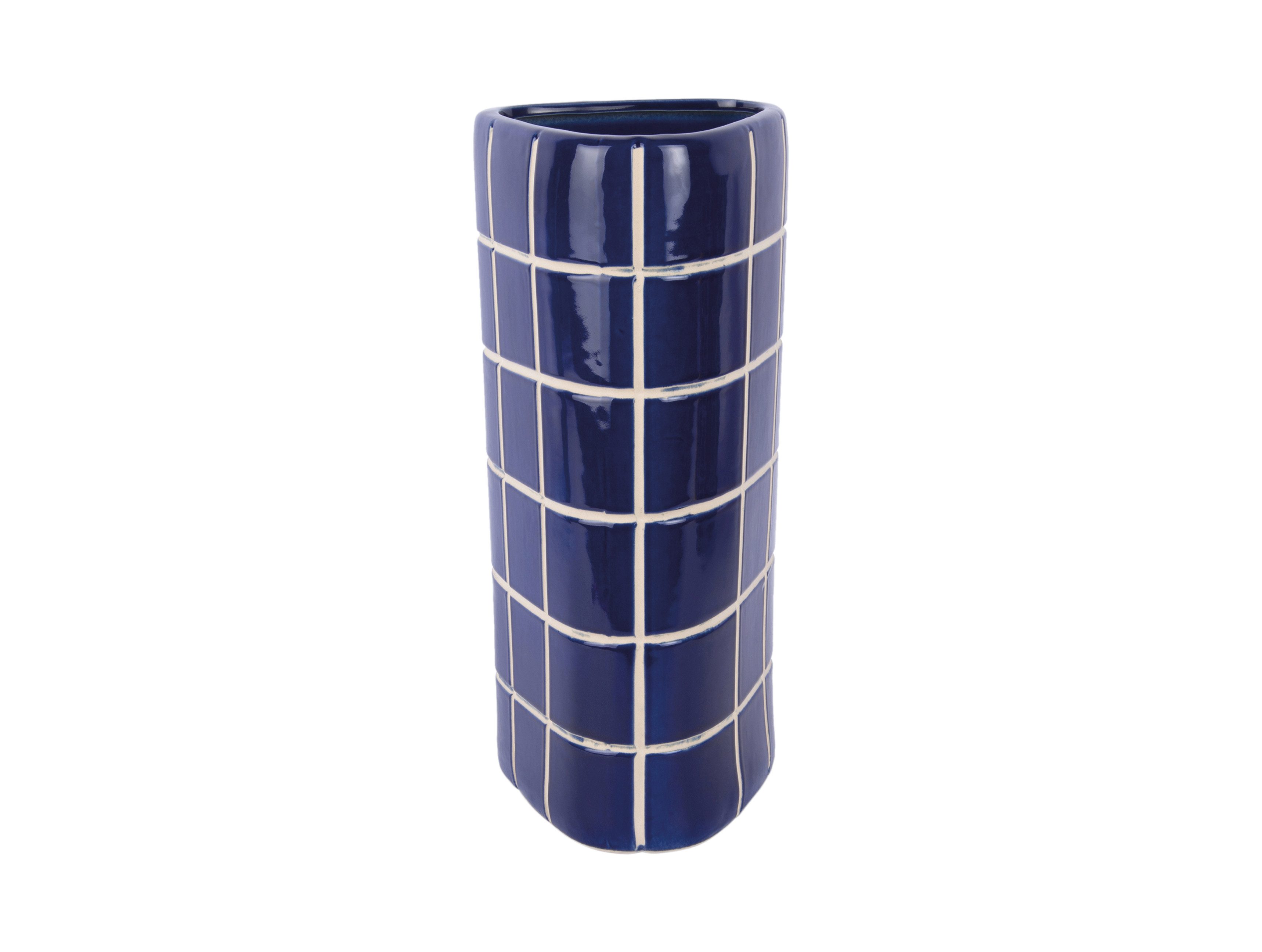 Present Time Dekovase Retro Tiles Triangular Large