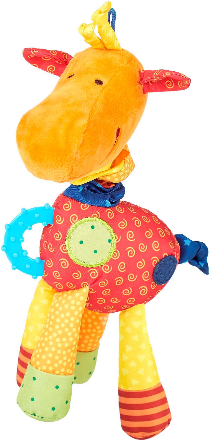 Sigikid Greifspielzeug PlayQ, Aktiv-Giraffe Baby Activity