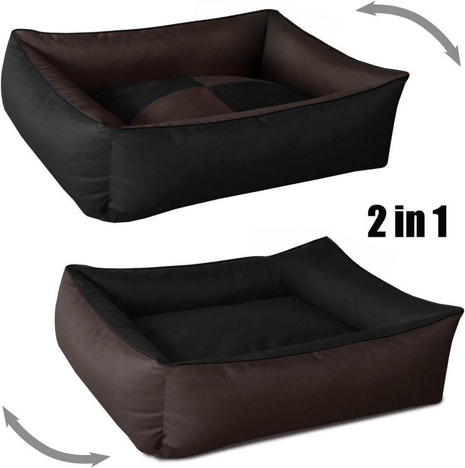 Thumbnail - BedDog Tierbett Hundebett MAX QUATTRO mit Rand, Bezug abnehmbar