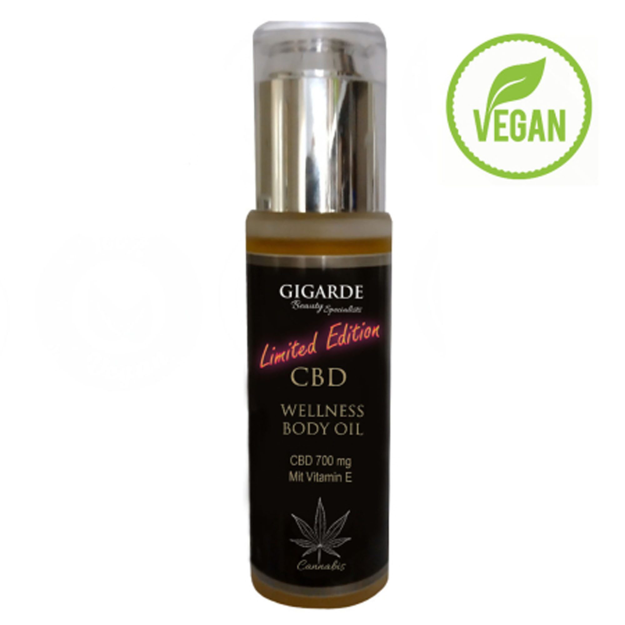Gigarde Körperöl Gigarde CBD Wellness Body Oil Körperöl Vitamin E, 80 ml, CBD 700 mg