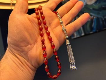 TesbihBid Kettenanhänger (Tasbeeh Amber Prayerbeads Rosary Faturan 33 Braun, TesbihBid Kettenanhänger Gebetskette Tesbih Misbaha)