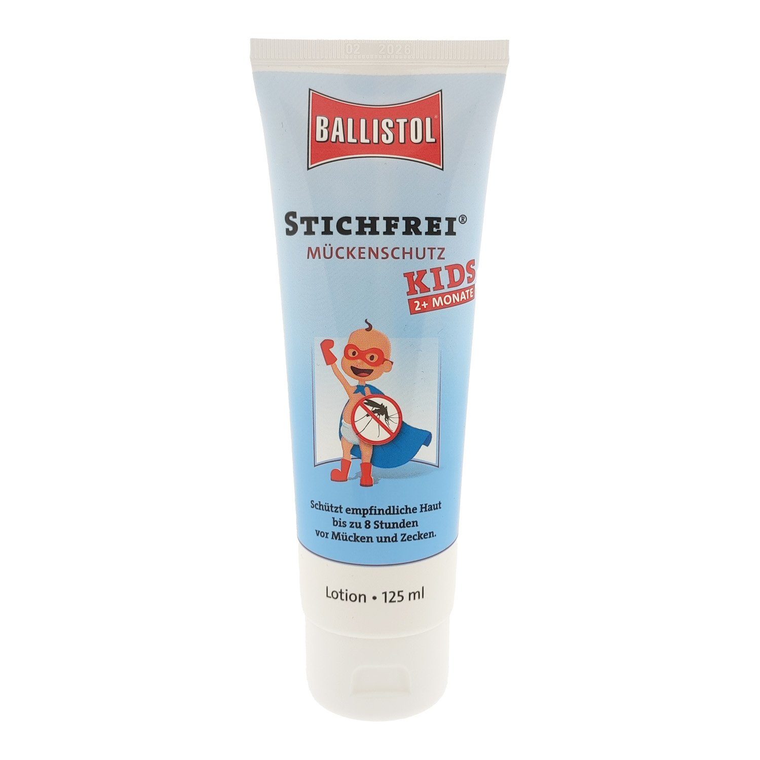 Ballistol Körperlotion Ballistol Stichfrei Kids Lotion 125 ml Mückenschutz Insektenschutz Tube, 1-tlg., Zeckenschutz Insektenstich Hautschutzlotion