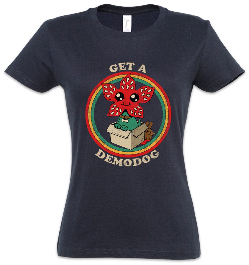 Urban Backwoods Print-Shirt Get A Demodog I Damen T-Shirt Stranger Jane Kids Monster Ghost World (1-tlg) Will Things Alphabet Series