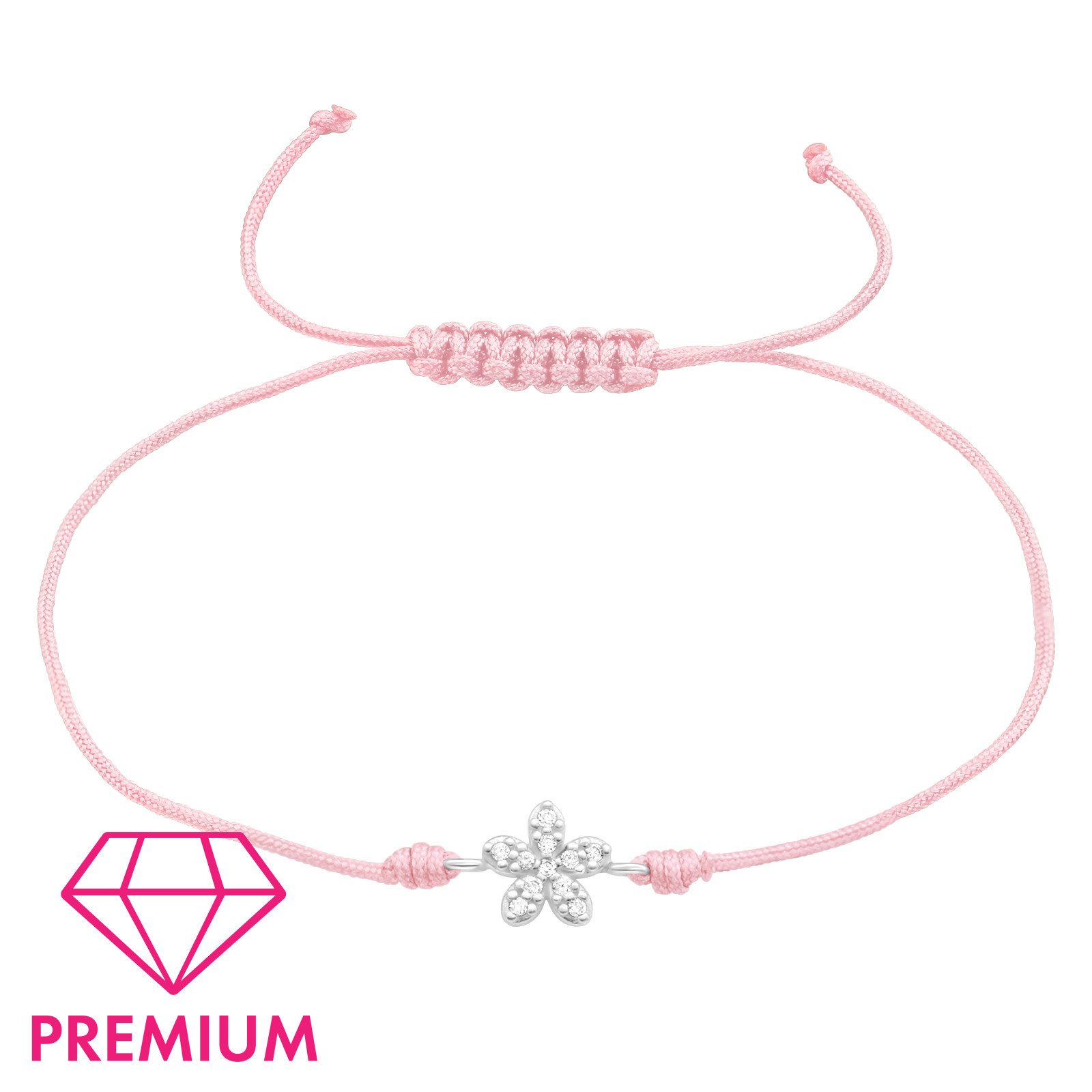 Silberarmband Blume Armband für Kinder aus 925 Silber