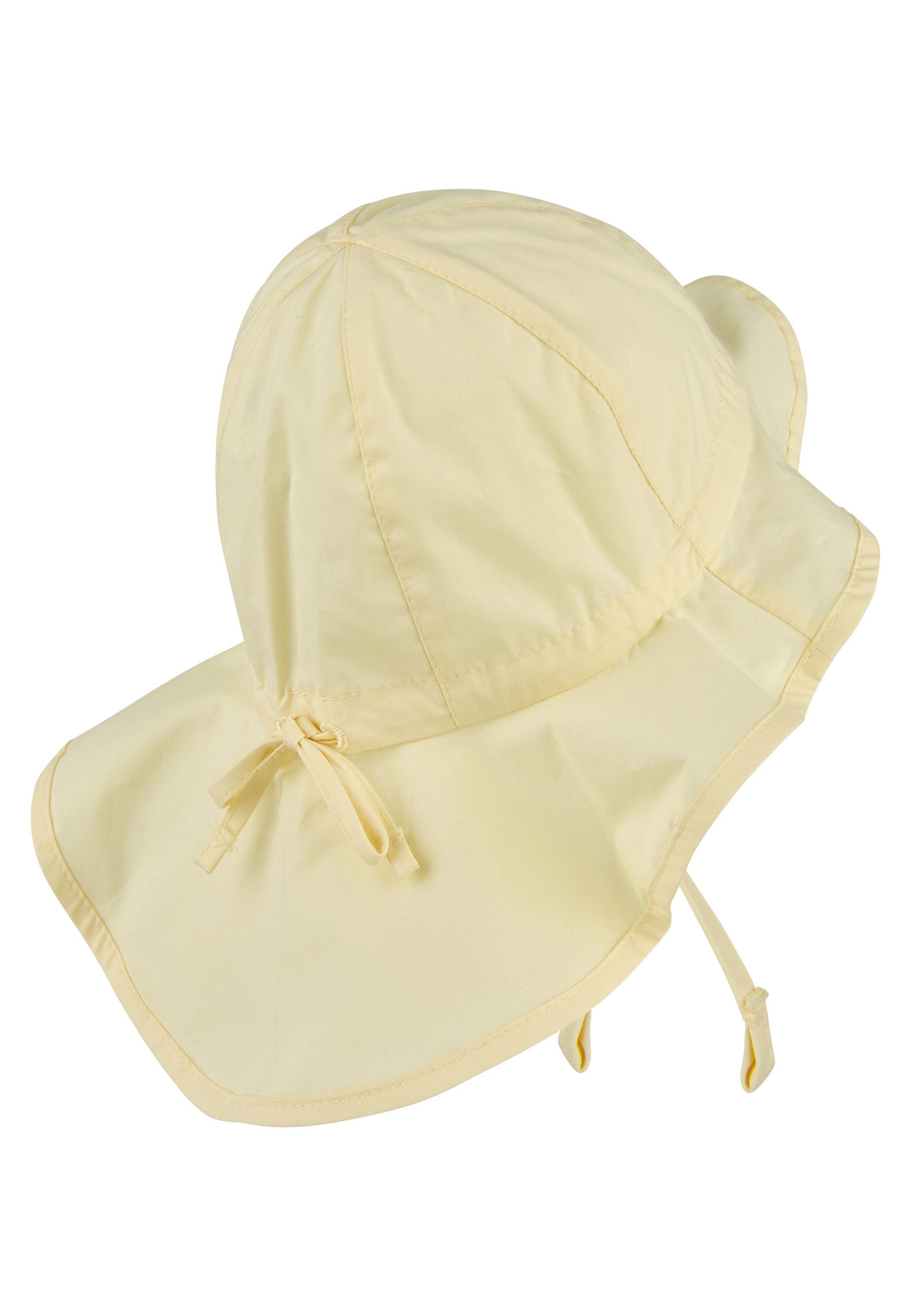 Sterntaler® Schirmmütze 50+ Sonnenhut uni (1-St) Mütze mit Nackenschutz und Größenregulierungsband