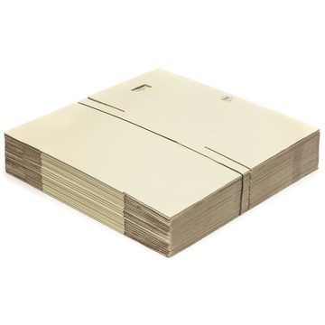 KK Verpackungen Versandkarton, 5 Graskartons 400 x 400 x 400 mm Nachhaltig Karton Postversand Braun-Grün