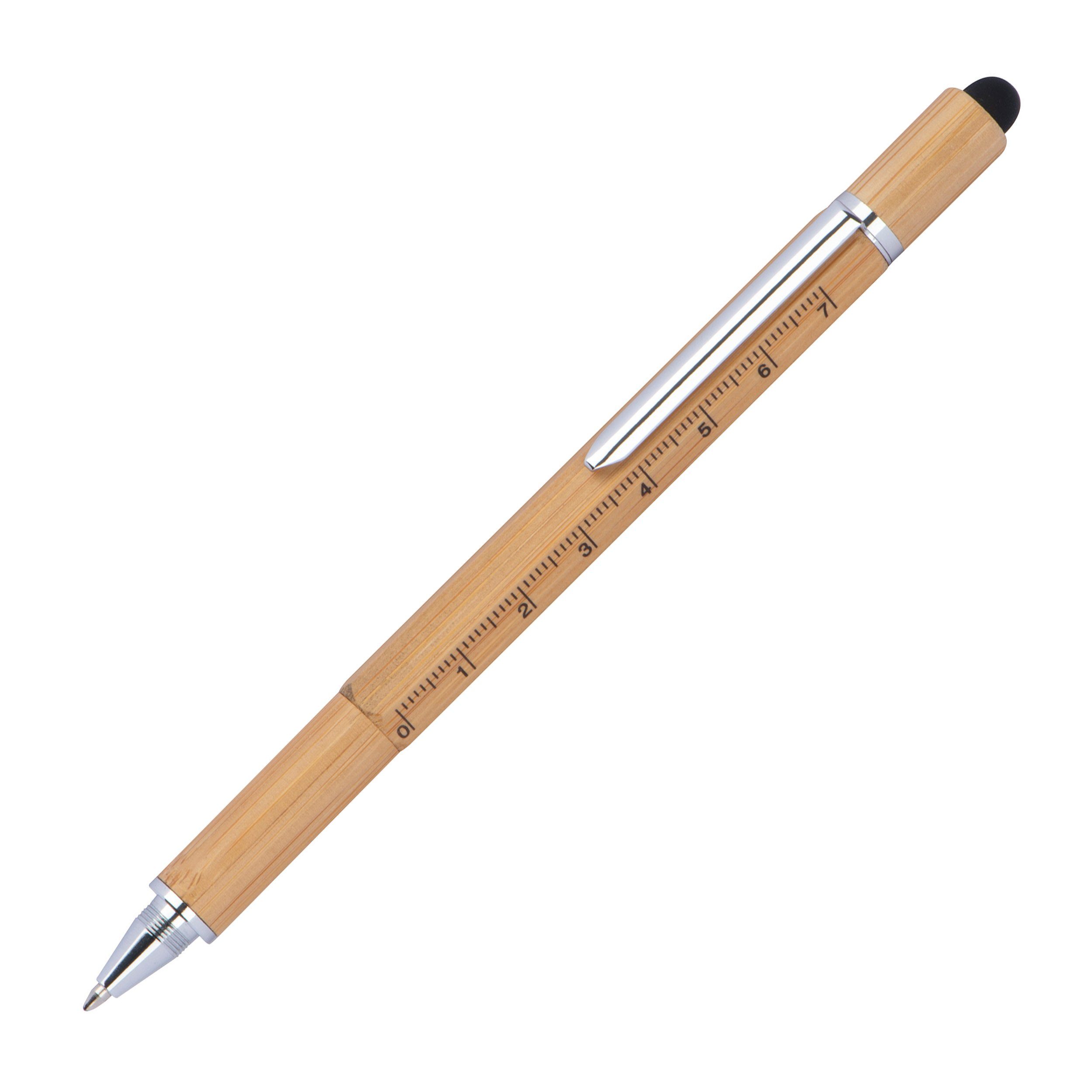 Easy Gifts Kugelschreiber 6in1 Multifunktionsstift / Kugelschreiber, Schraubenzieher, Wasserwaag