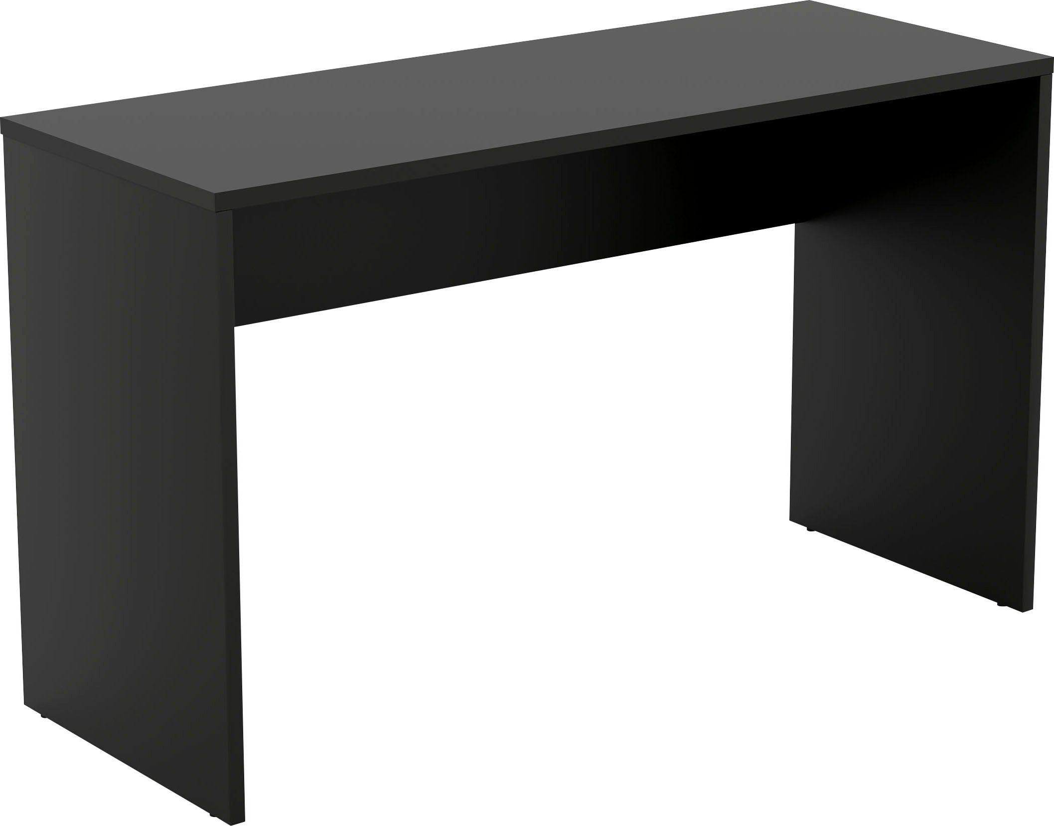 Helvetia Schreibtisch AGAPI, Breite 130, Computertisch im modernen Design & viel Arbeitsfläche schwarz | schwarz | schwarz