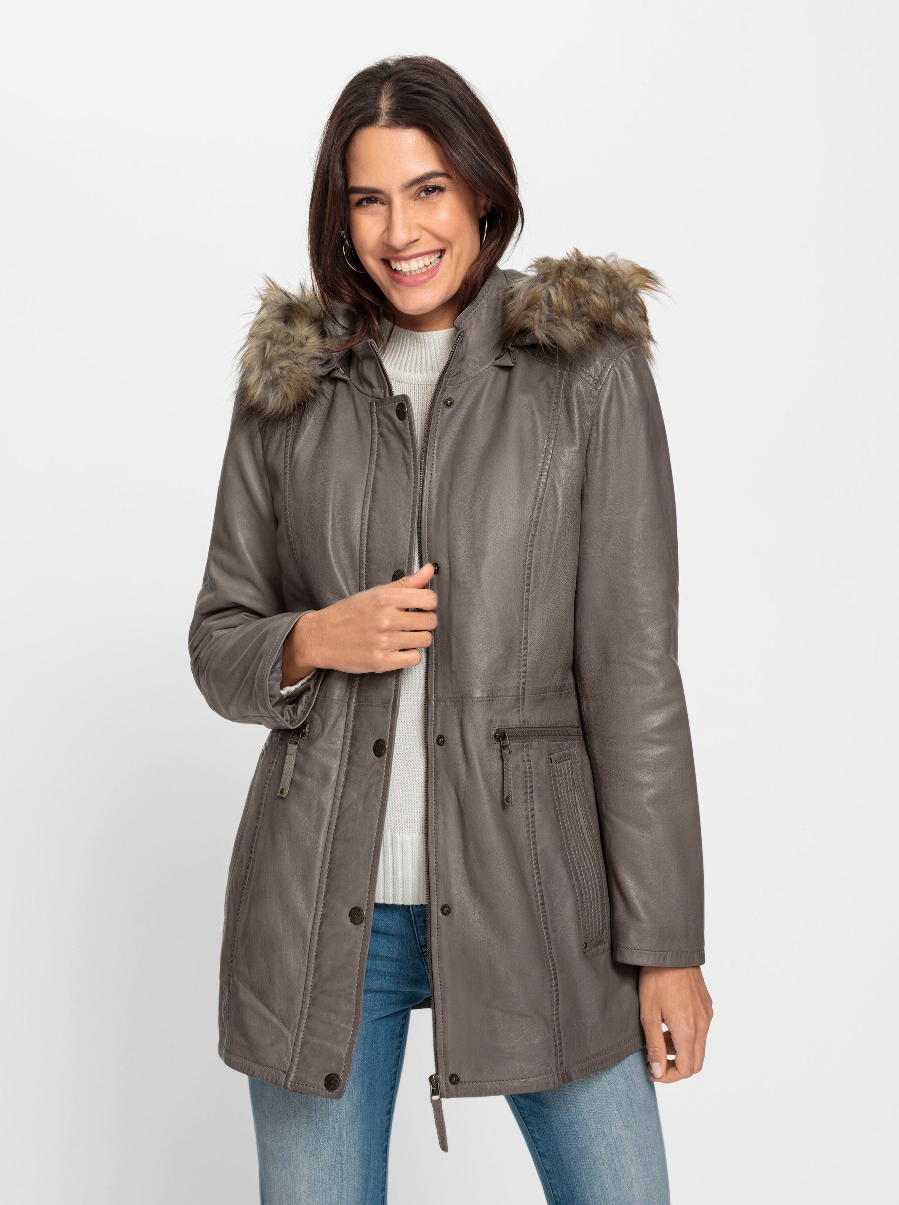 Witt Allwetterjacke Leder-Jacke günstig online kaufen